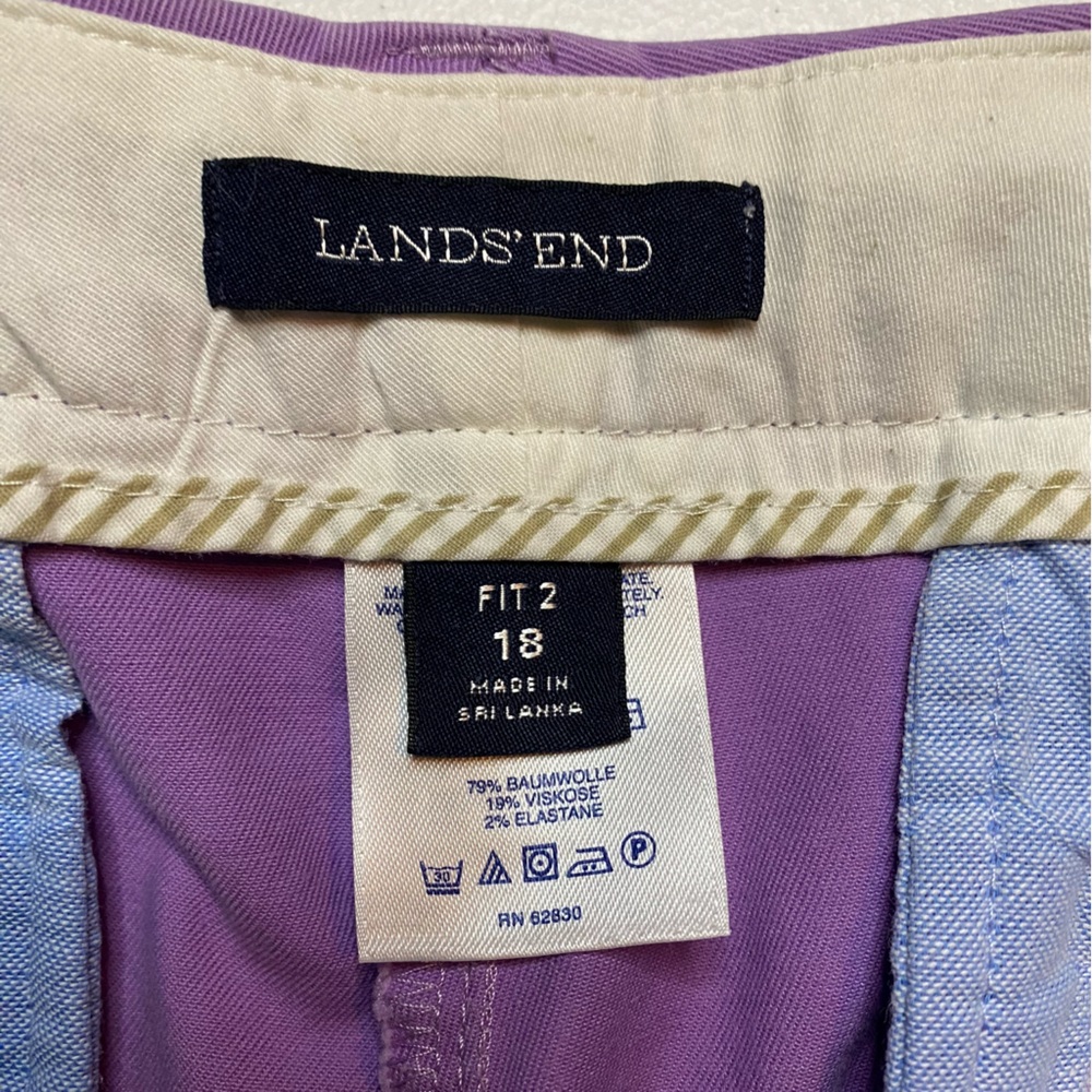 Lands' End Purple Women's Shorts - Picture 3 of 3